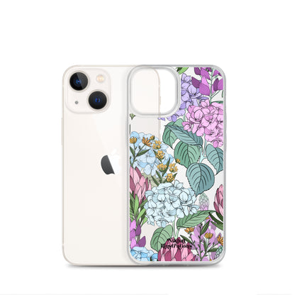 Purple Blooms | Clear Case for iPhone®