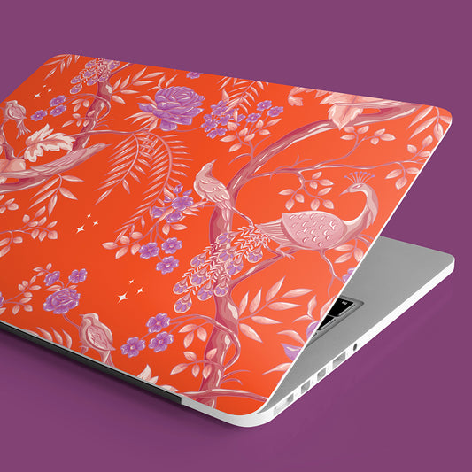 Chinoiserie Laptop Skin | Orange