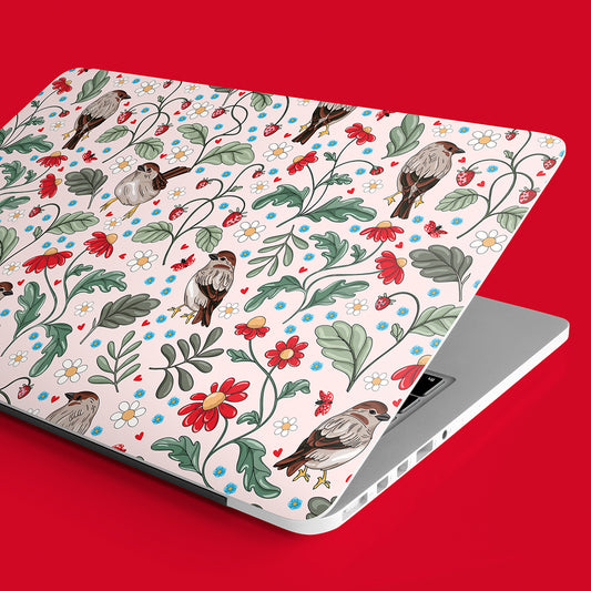 The Whimsical Garden Laptop Skin | Sparrows