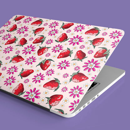 The Whimsical Garden Laptop Skin | Strawberries